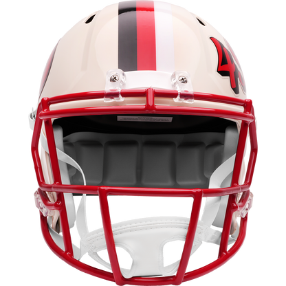 San Francisco 49ers Riddell Speed Retro Replica Helmet – front facemask view