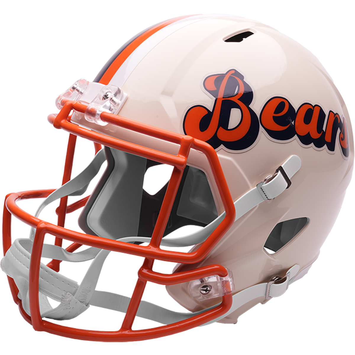 Chicago Bears Riddell Speed Retro Replica Helmet – left side logo view