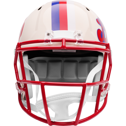 Buffalo Bills Riddell Speed Retro Replica Helmet – front facemask view