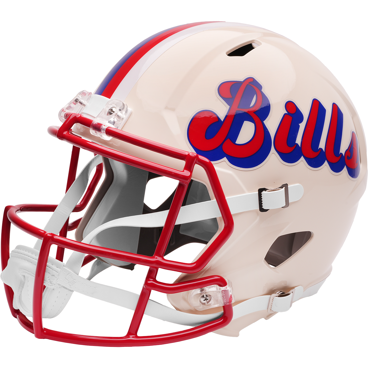 Buffalo Bills Riddell Speed Retro Replica Helmet – left side logo view
