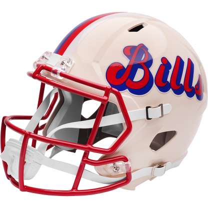 Buffalo Bills Riddell Speed Retro Replica Helmet – left side logo view