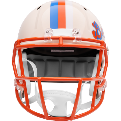 Denver Broncos Riddell Speed Retro Replica Helmet – front facemask view