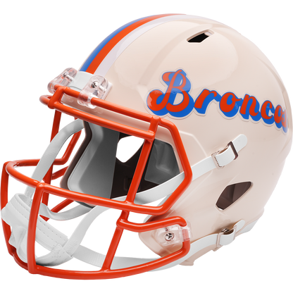 Denver Broncos Riddell Speed Retro Replica Helmet – left side logo view