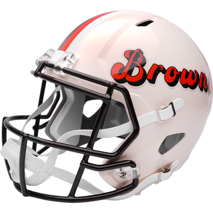 Cleveland Browns Riddell Speed Retro Replica Helmet – left side logo view