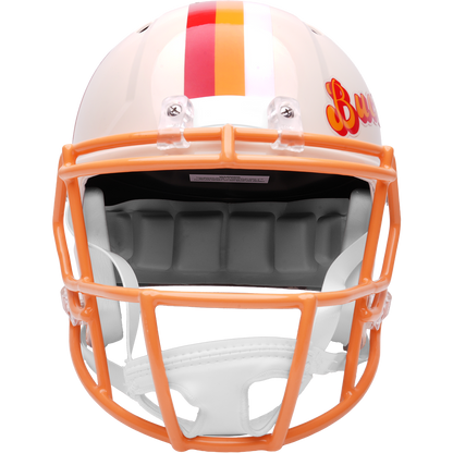 Tampa Bay Buccaneers Riddell Speed Retro Replica Helmet – front facemask view