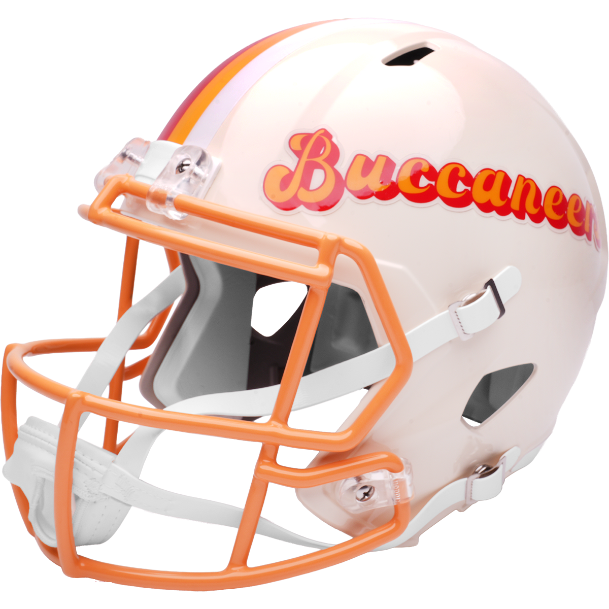 Tampa Bay Buccaneers Riddell Speed Retro Replica Helmet – left side logo view