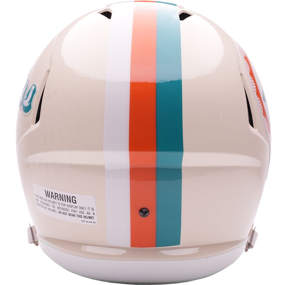 Miami Dolphins Riddell Speed Retro Replica Helmet – back view
