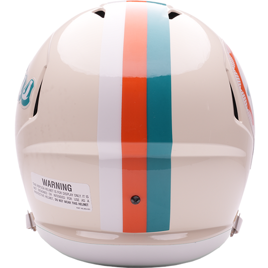 Miami Dolphins Riddell Speed Retro Replica Helmet – back view