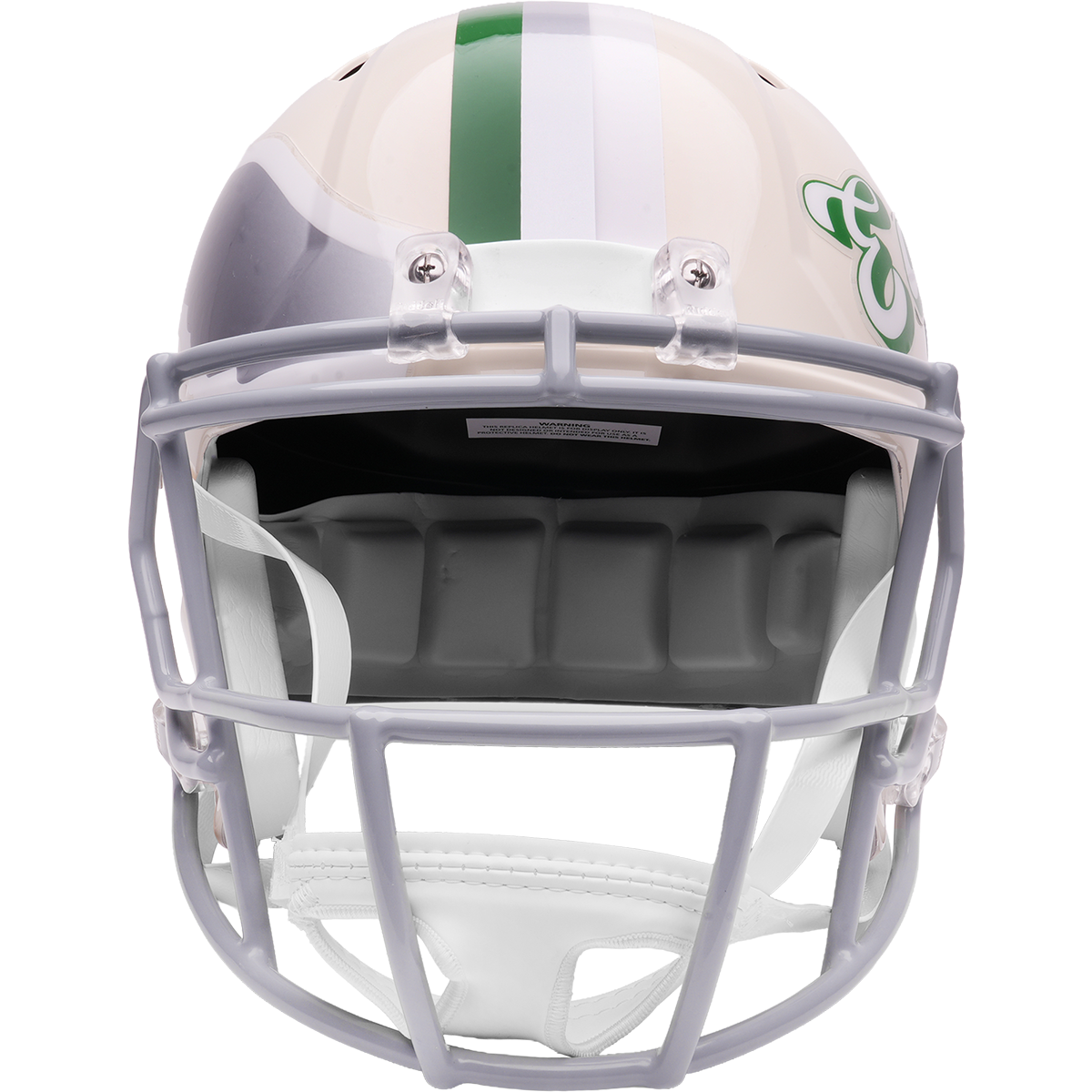 Philadelphia Eagles Riddell Speed Retro Replica Helmet – front facemask view