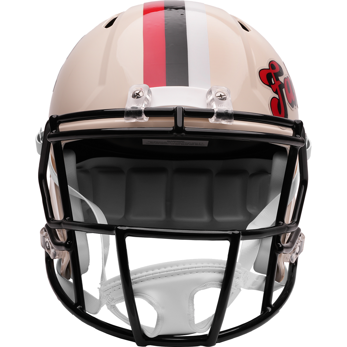 Atlanta Falcons Riddell Speed Retro Replica Helmet – front facemask view
