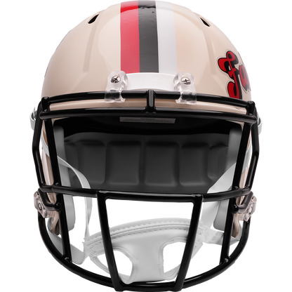 Atlanta Falcons Riddell Speed Retro Replica Helmet – front facemask view