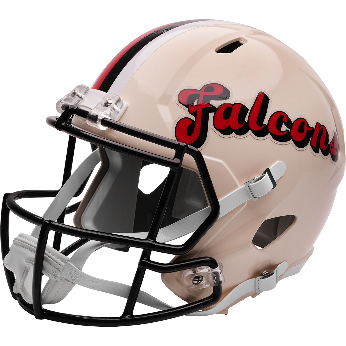 Atlanta Falcons Riddell Speed Retro Replica Helmet – left side logo view