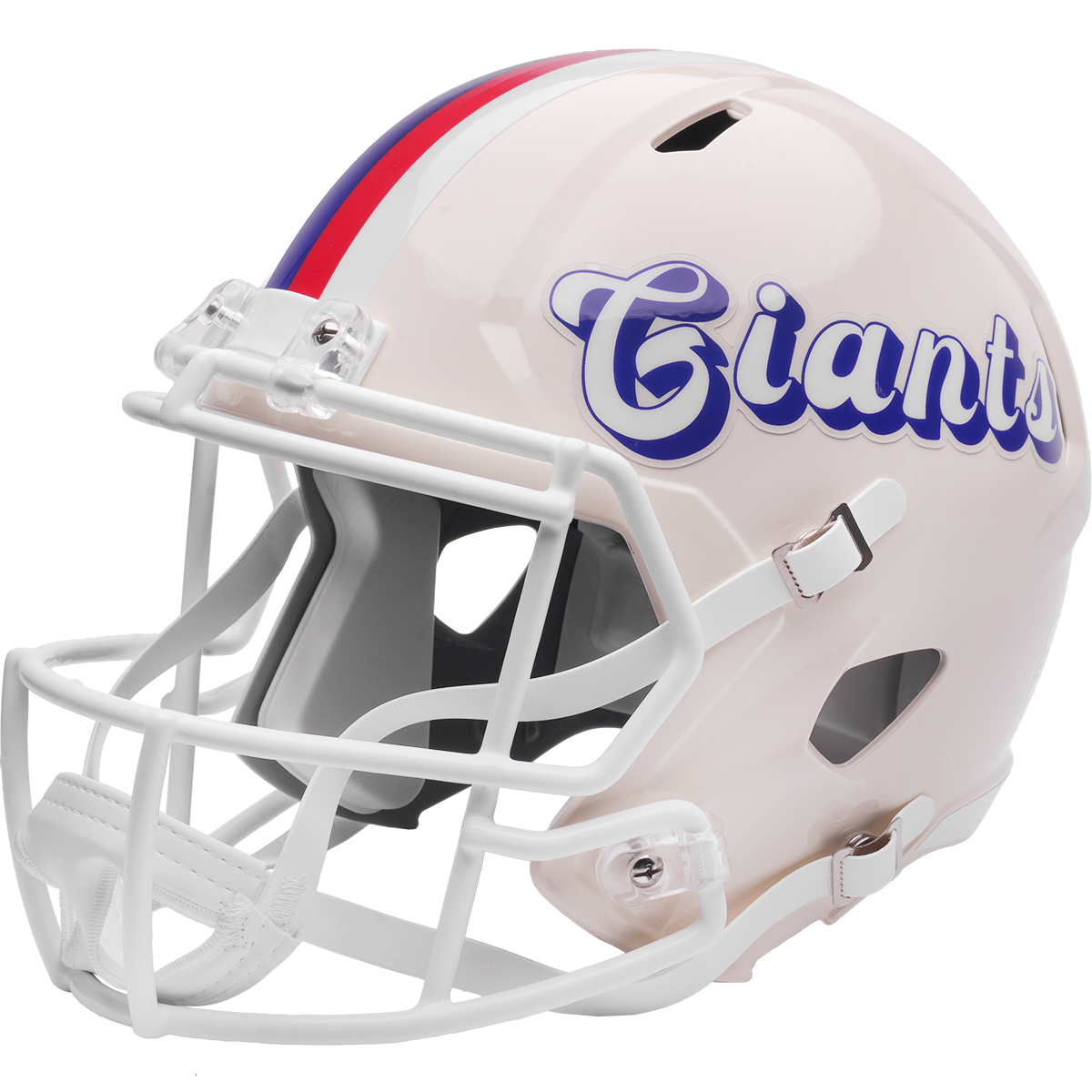 New York Giants Riddell Speed Retro Replica Helmet – left side logo view