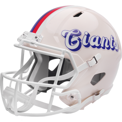 New York Giants Riddell Speed Retro Replica Helmet – left side logo view