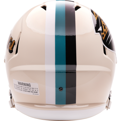 Jacksonville Jaguars Riddell Speed Retro Replica Helmet – back view