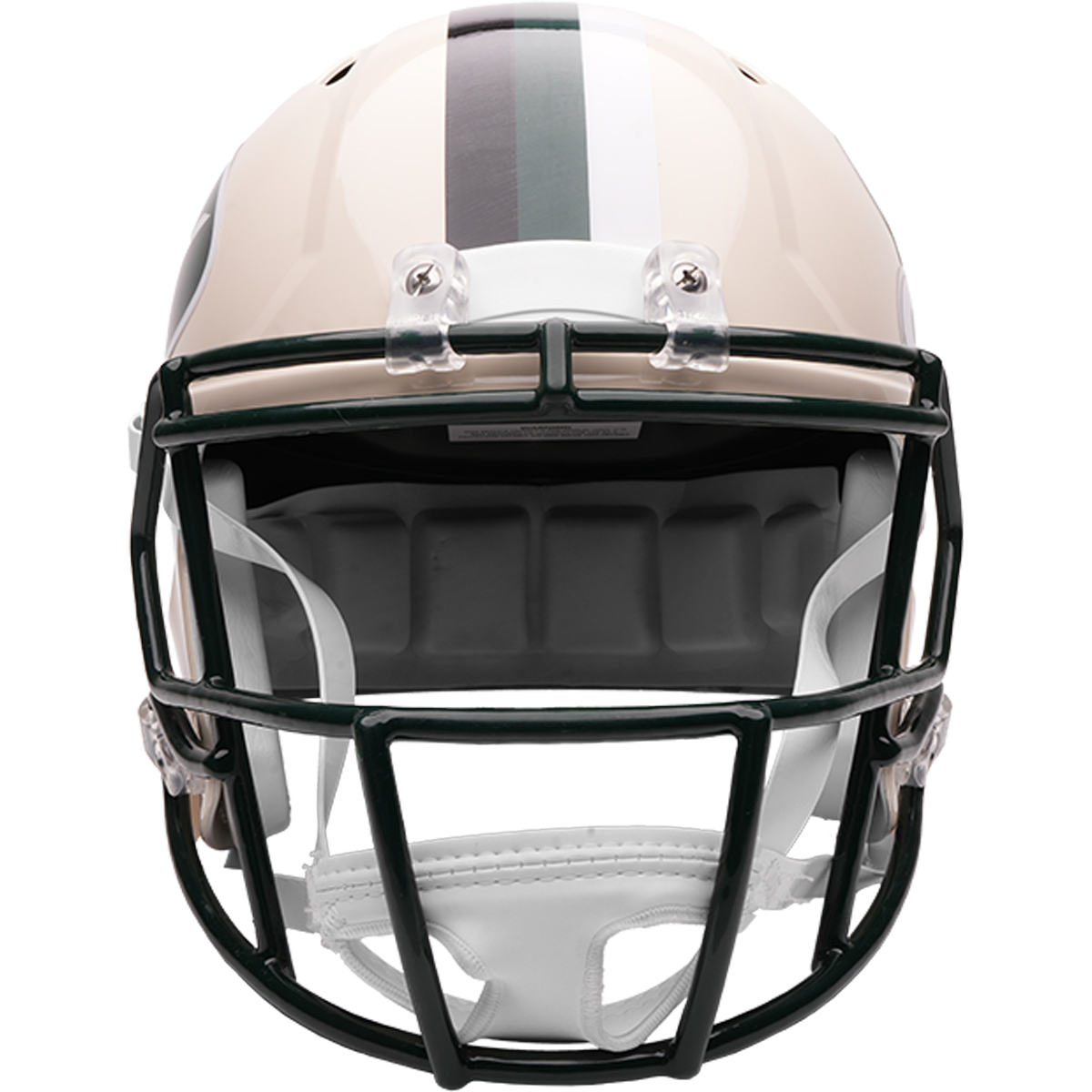 New York Jets Riddell Speed Retro Replica Helmet – front facemask view