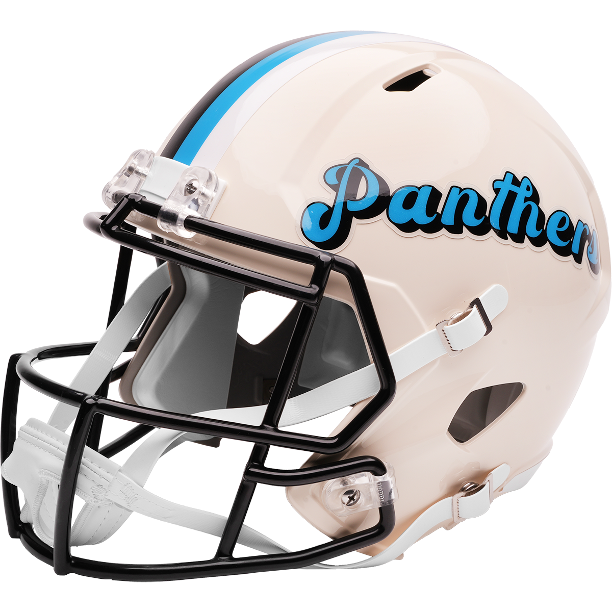 Carolina Panthers Riddell Speed Retro Replica Helmet – left side logo view