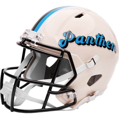 Carolina Panthers Riddell Speed Retro Replica Helmet – left side logo view