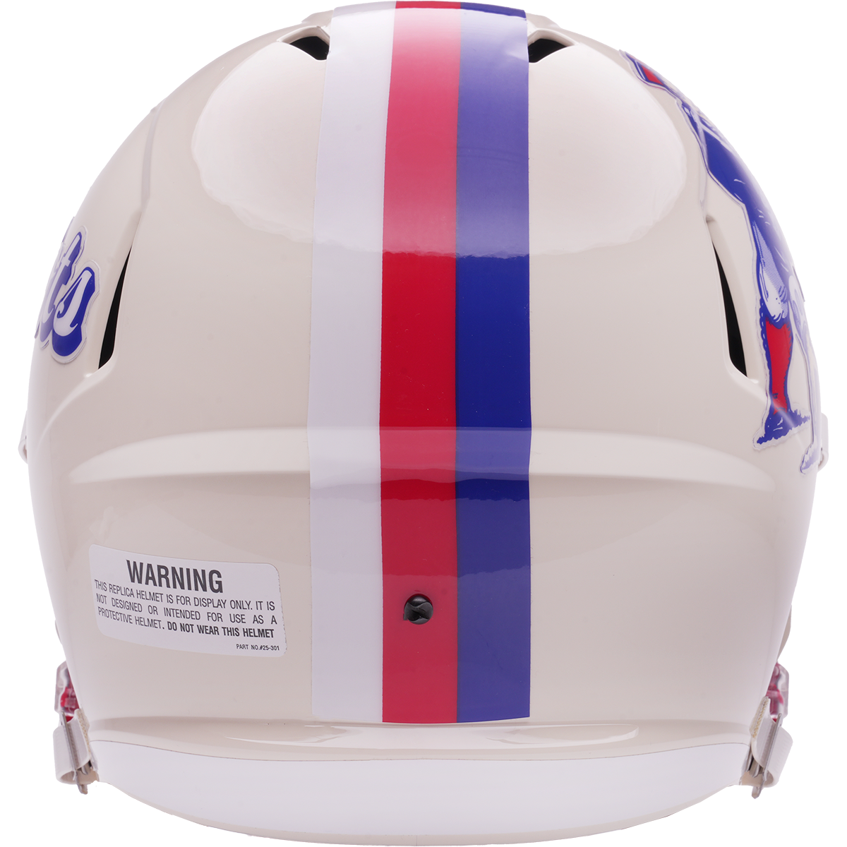 New England Patriots Riddell Speed Retro Replica Helmet – back view