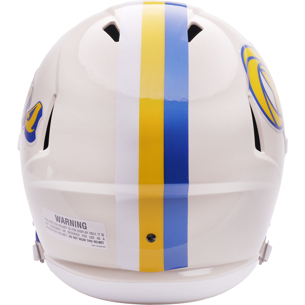 Los Angeles Rams Riddell Speed Retro Replica Helmet – back view