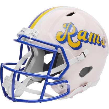 Los Angeles Rams Riddell Speed Retro Replica Helmet – left side logo view