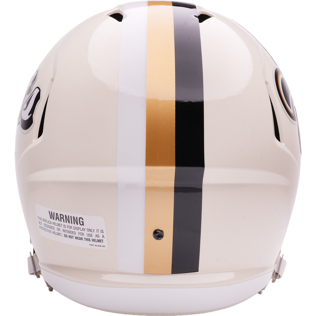 New Orleans Saints Riddell Speed Retro Replica Helmet – back view