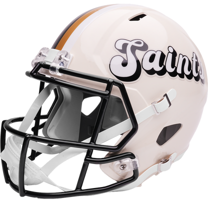 New Orleans Saints Riddell Speed Retro Replica Helmet – left side logo view