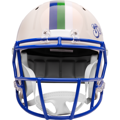 Seattle Seahawks Riddell Speed Retro Replica Helmet – front facemask view
