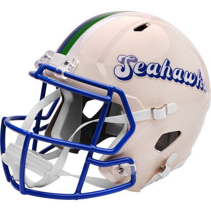 Seattle Seahawks Riddell Speed Retro Replica Helmet – left side logo view