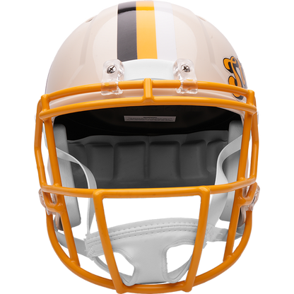 Pittsburgh Steelers Riddell Speed Retro Replica Helmet – front facemask view