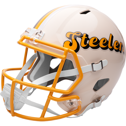 Pittsburgh Steelers Riddell Speed Retro Replica Helmet – left side logo view
