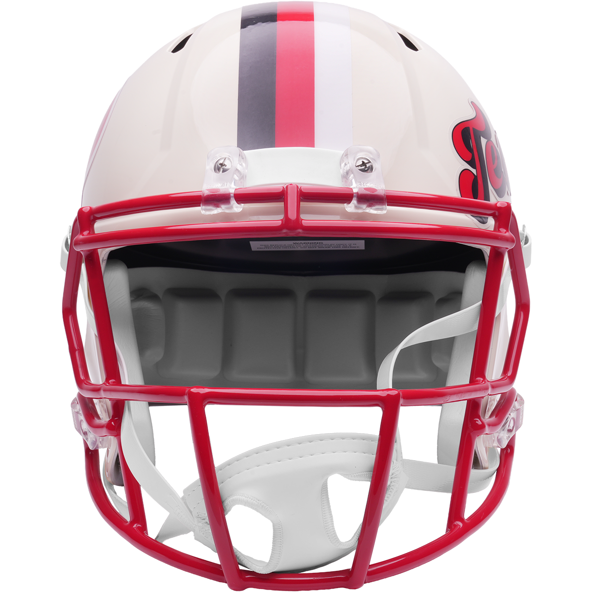Houston Texans Riddell Speed Retro Replica Helmet – front facemask view