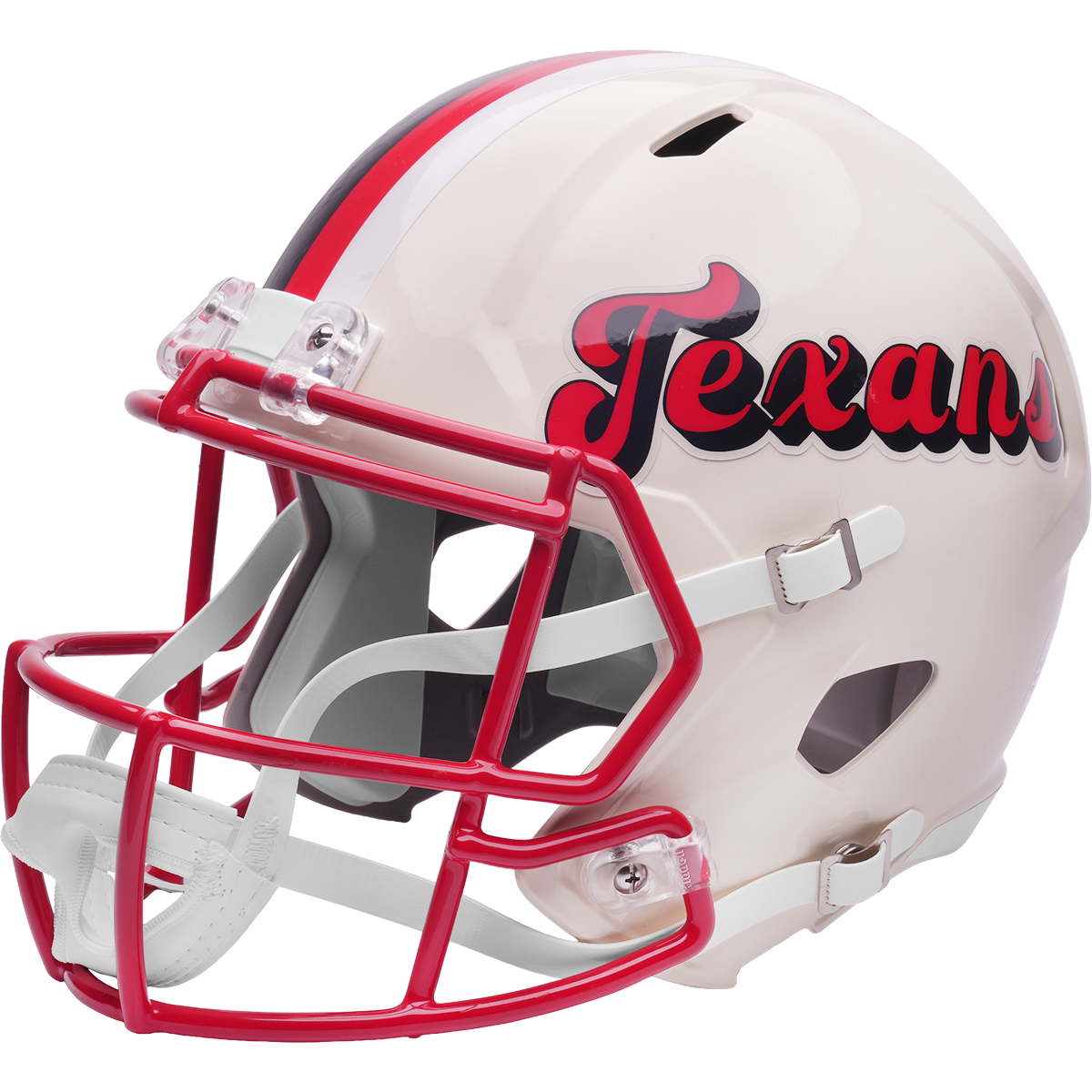 Houston Texans Riddell Speed Retro Replica Helmet – left side logo view