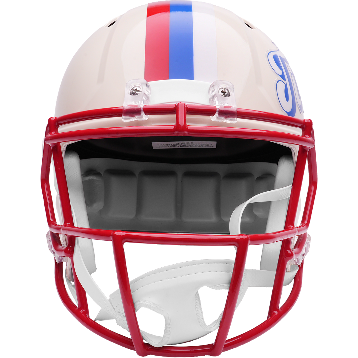 Tennessee Titans Riddell Speed Retro Replica Helmet – front facemask view