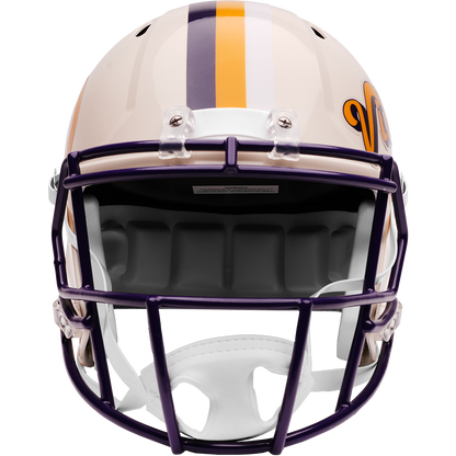 Minnesota Vikings Riddell Speed Retro Replica Helmet – front facemask view