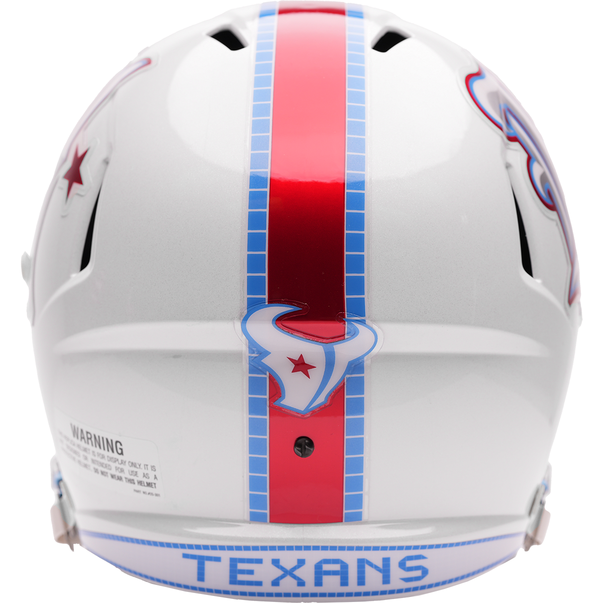 Houston Texans full size 2026 Rivalries Alternate replica helmet back view