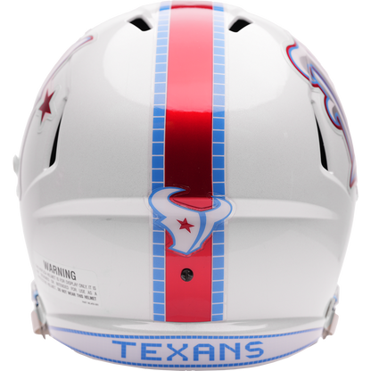 Houston Texans full size 2026 Rivalries Alternate replica helmet back view