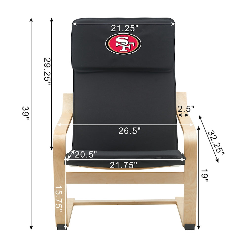 Buy NFL San Francisco 49ers Bentwood Accent Office Chair – ProFootballStuff