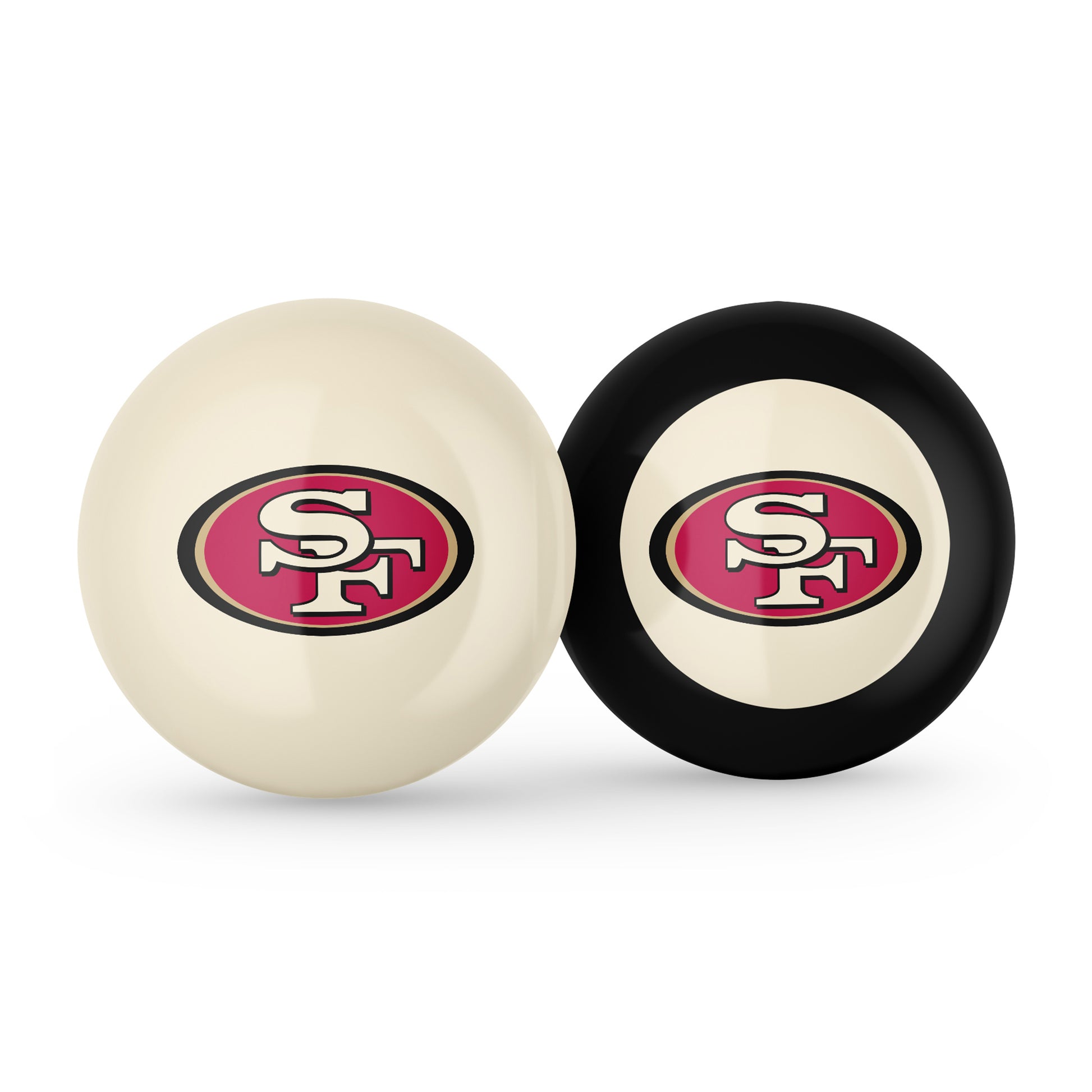 San Francisco 49ers cue ball and 8 ball