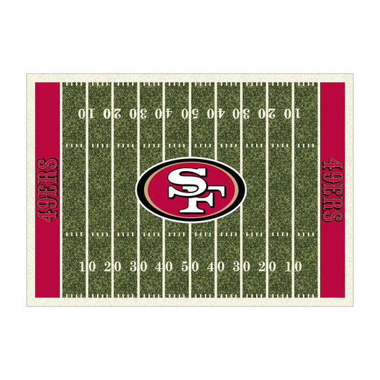 San Francisco 49ers home field style area rug