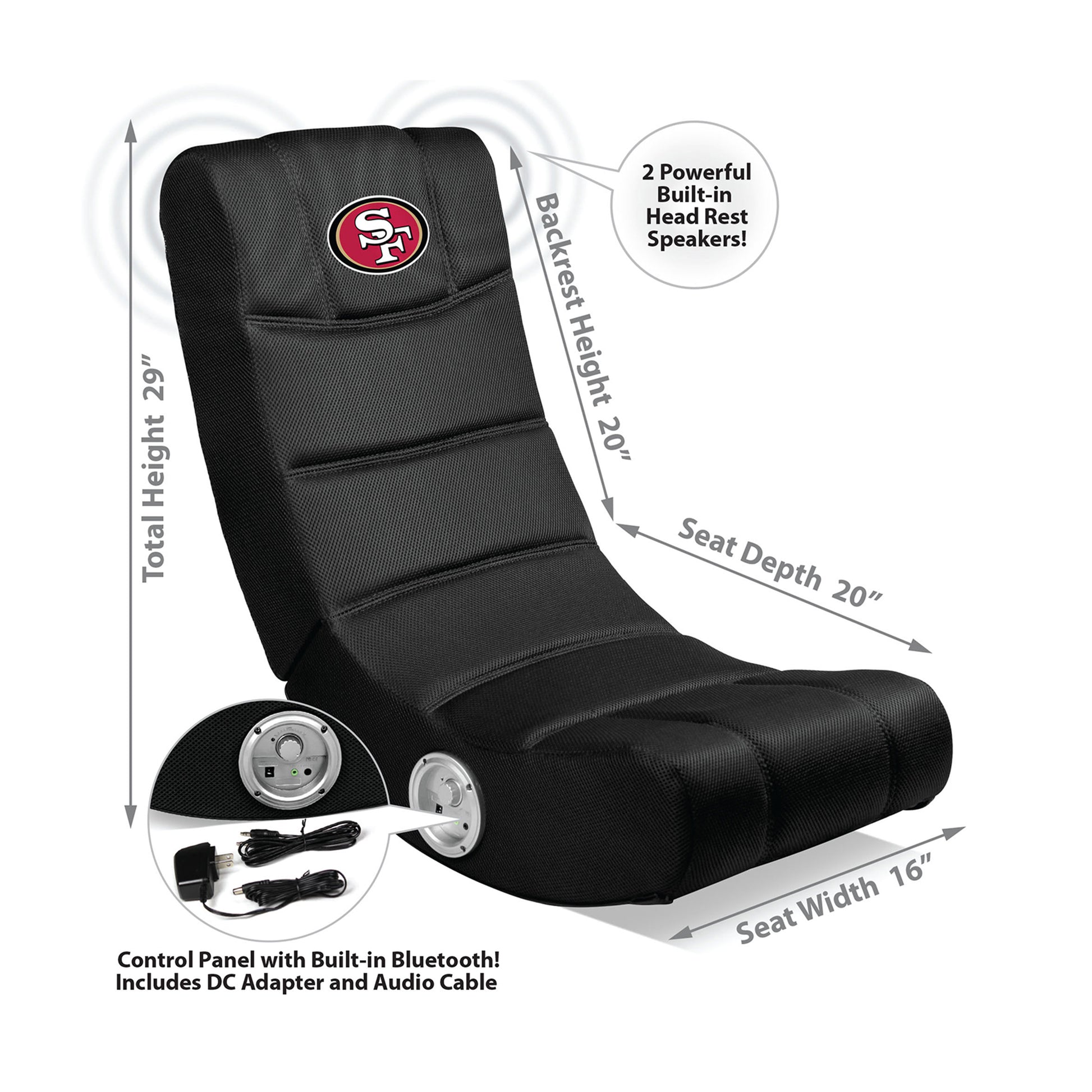 San Francisco 49ers kids gaming rocking chair