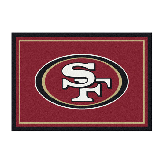 San Francisco 49ers distressed style area rug