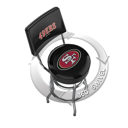 San Francisco 49ers Swivel Barstool