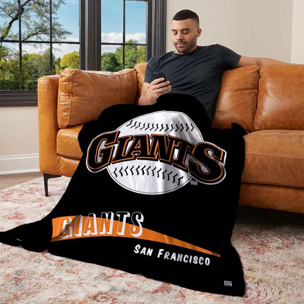 San Francisco Giants CC throwback silk touch blanket