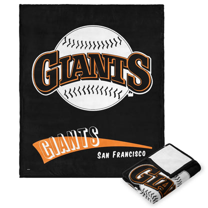 San Francisco Giants throwback silk touch blanket