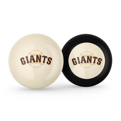 San Francisco Giants cue ball and 8 ball