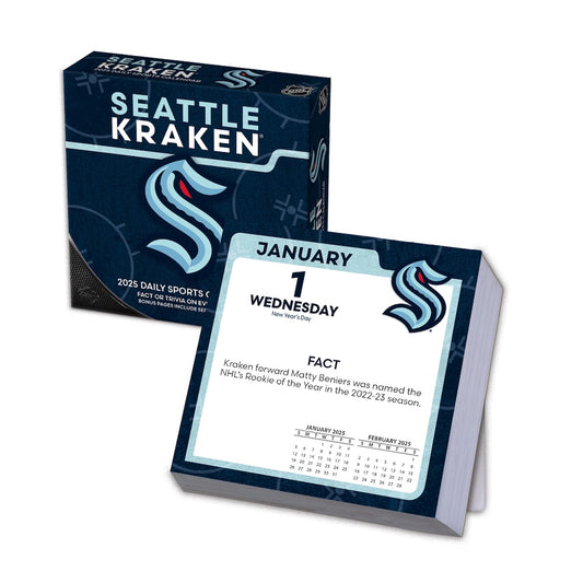 Seattle Kraken 2025 Fact-A-Day Box Desk Calendar