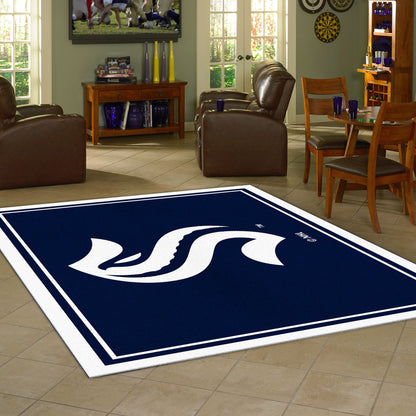 Seattle Kraken spirit style area rug life