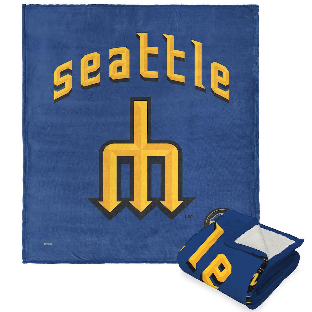 Seattle Mariners CITY CONNECT Sherpa Blanket