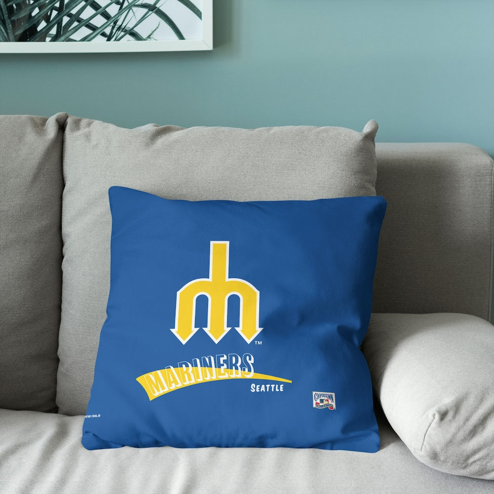 Seattle Mariners old school logo pillow